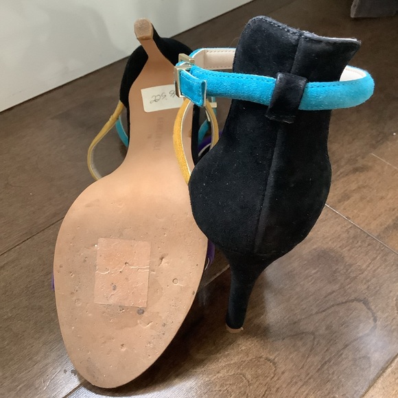 Kenneth Cole New York Suede Multicolour High Heels size 7 - Picture 2 of 5